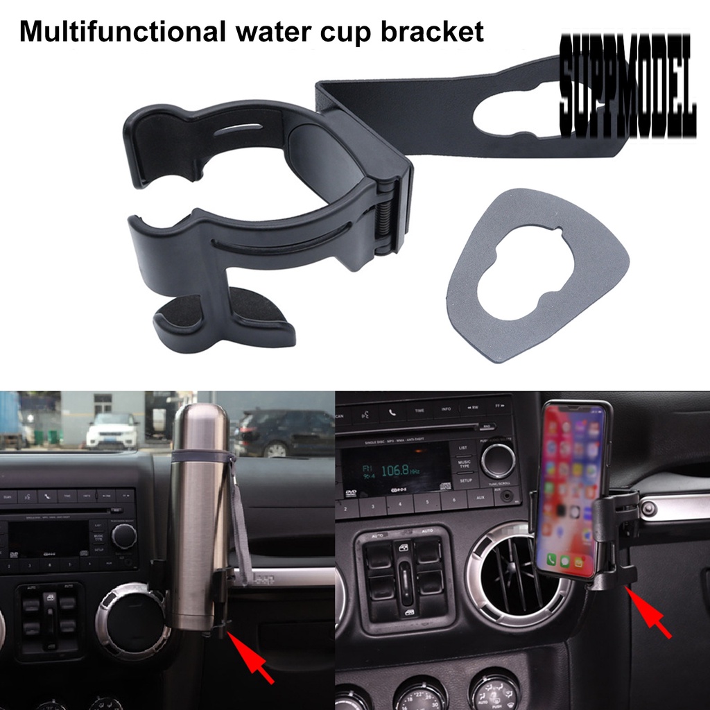 2 in 1 Bracket Holder Handphone Multifungsi Adjustable Bahan ABS Untuk Jeep Wrangler JK JKU Model 2012-2018