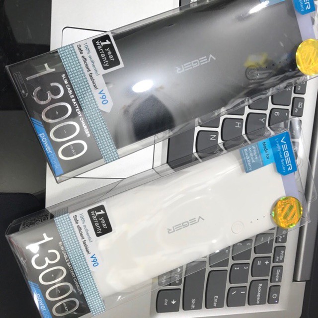 Powerbank Veger 13000mAh 3output original garansi resmi 1tahun / powerbank veger 13000mah lampu led