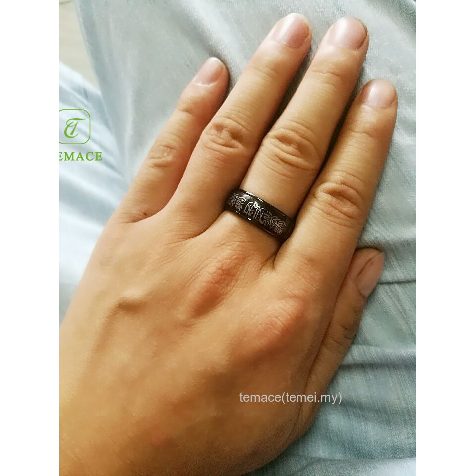 CINCIN COUPLE/TUNANGAN/NIKAH/PASANGAN Model Datar Warna Silver Titanium Anti Karat Dan Anti