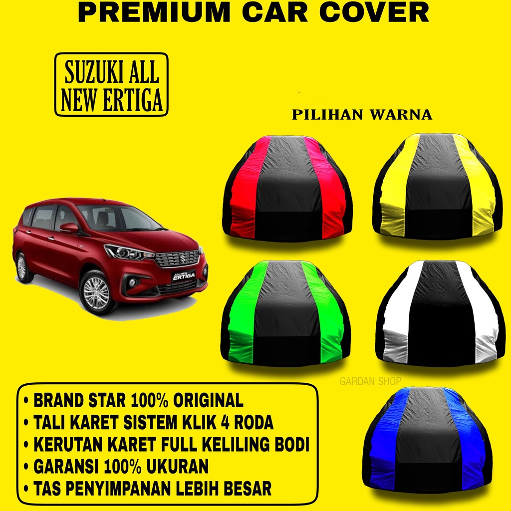 Body Cover SUZUKI ALL NEW ERTIGA Garis 2 WARNA Penutup Pelindung Bodi Mobil Suzuki All New Ertiga PREMIUM