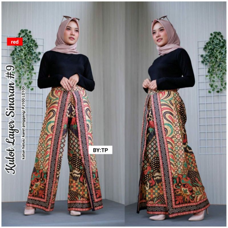 Harga Pabrik Celana Kulot Etnik Motif Batik Solo Ori Banyak Motif Bahan Super NREE6aux8d33X