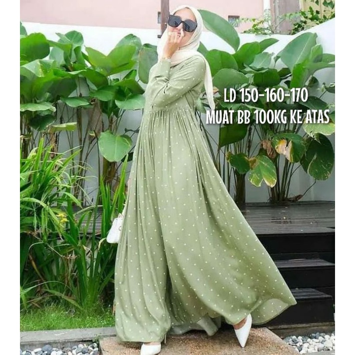 GAMIS POLKA SUPER JUMBO  SAMPAI LD 170