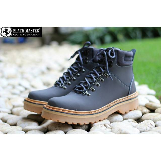 TIGER - BLACK MASTER ORIGINAL | Sepatu Kulit Boots Touring Brotherhood Harley Moge Kasual Rocker Men