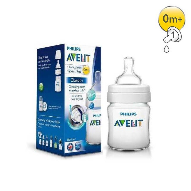 Philips Avent Classic Feeding Bottle 125ml Botol Susu