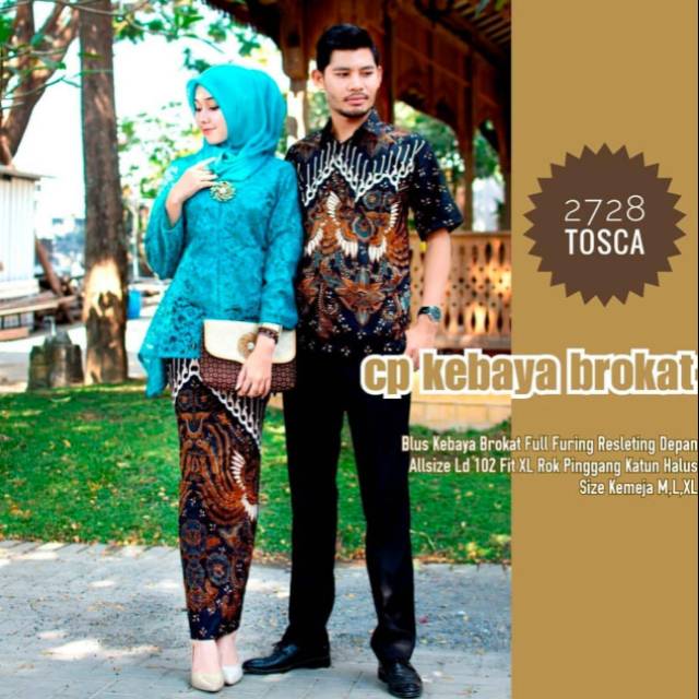 Couple kebaya brokat