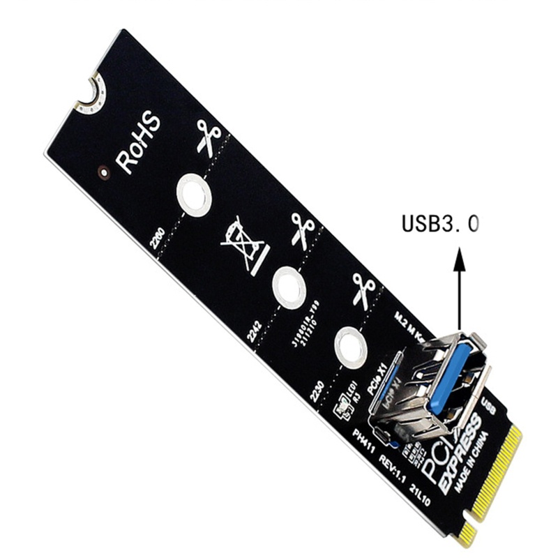 Btsg Untuk M.2 NGFF Ke USB3.0 Graphic Card Extender Untuk M.2 Ke PCI-E Transfer Card Scre