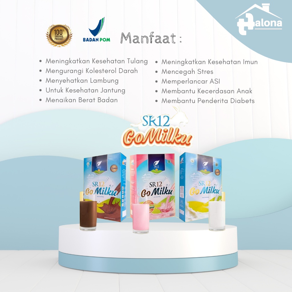 

GO MILKU SR12 SUSU KAMBING ETAWA HALAL BPOM MENINGKATKAN KESEHATAN IMUN TUBUH MELANCARKAN ASI