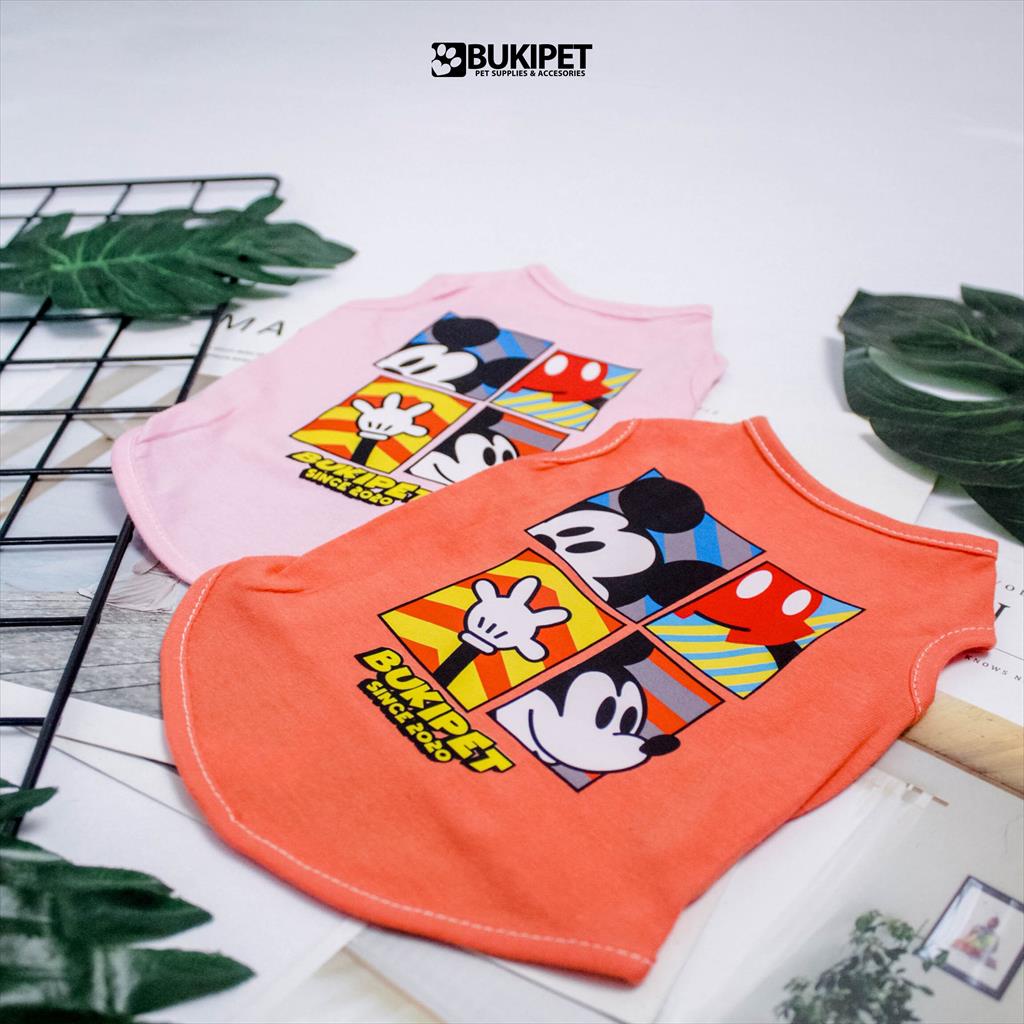 baju kucing anjing kelinci monyet lucu murah aksesoris hewan kecil - DISNEY TANK MICKEY MOUSE EDITION