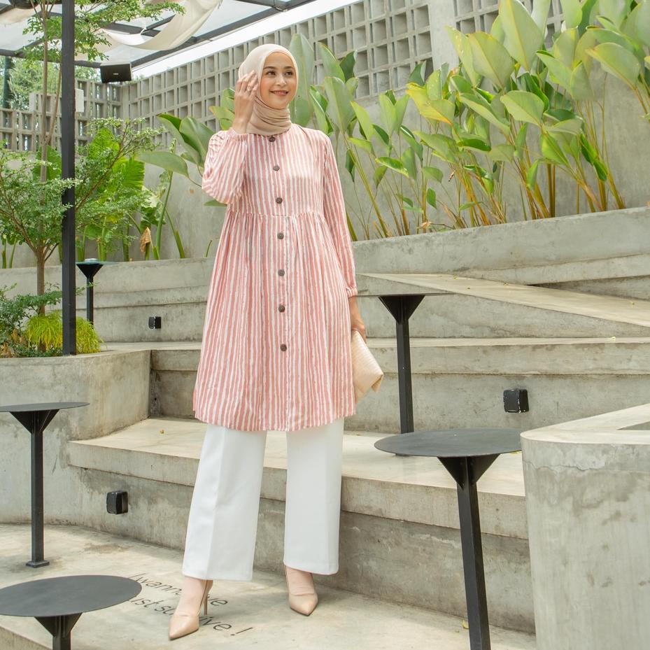 Booming Le Khari Tunik Zea Tunik Rayon Busui Size S - XL