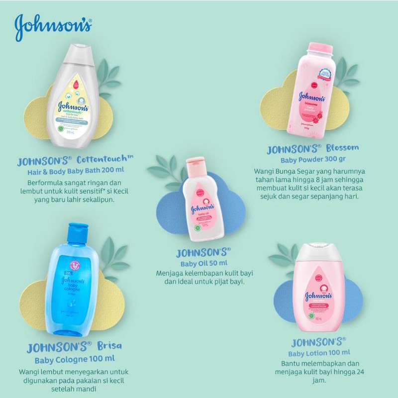 Johnson's Starter Pack Gift Set Baby Besar / Paket Kado Perawatan Bayi Johnson