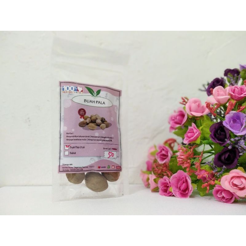 

Buah Pala Bubuk / Biji Pala Kering kupas 50gr