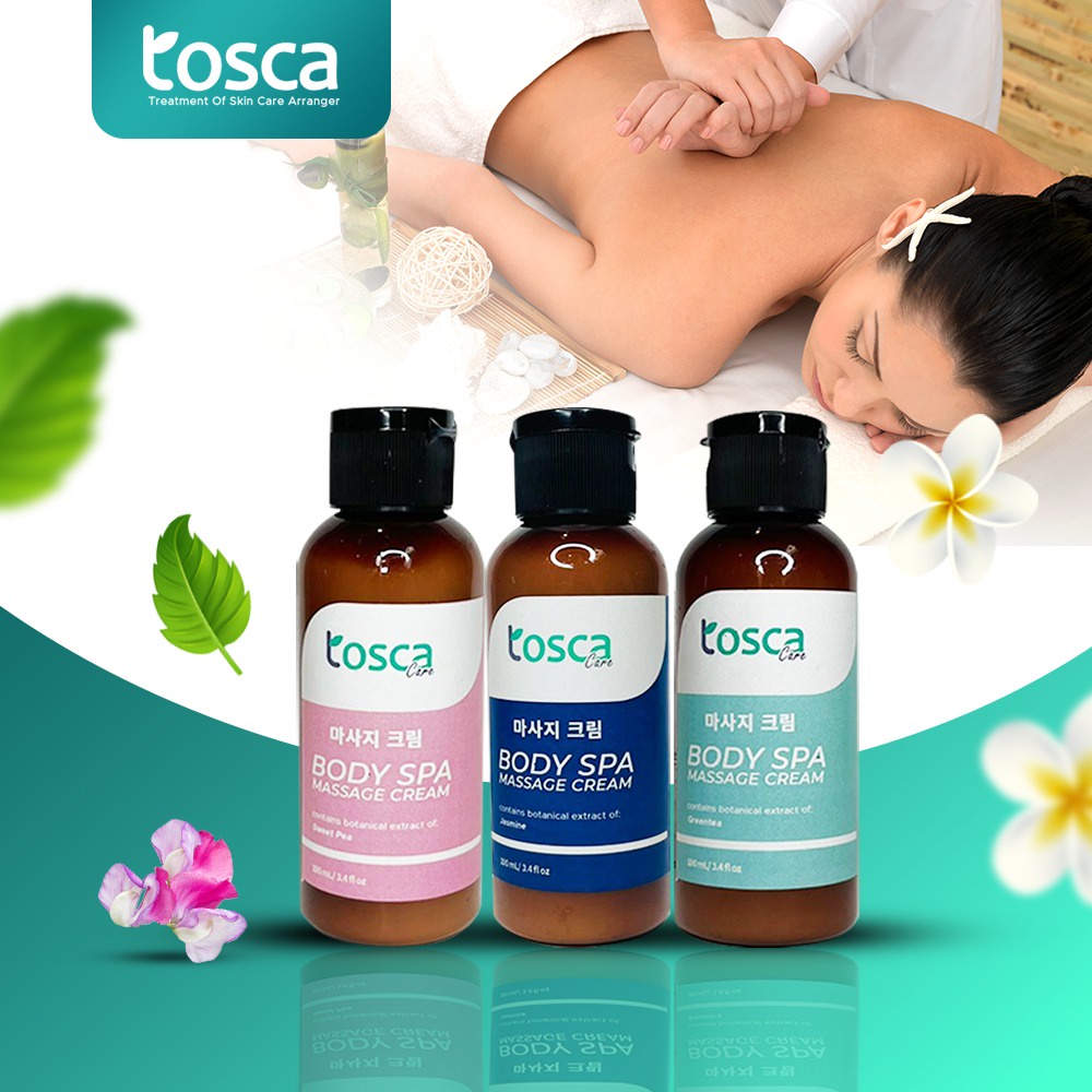 MASSAGE CREAM WITH AROMATHERAPHY KRIM RELAKSASI TUBUH TOSCA BODY SPA