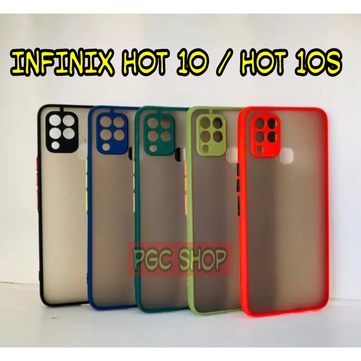 Case Handphone Keren For ( Infinix Hot 10 / Hot 10s  ) Case Dove Aero Matte Transparan Soft Fuze Frosted Karet Silikon - PGC SHOP