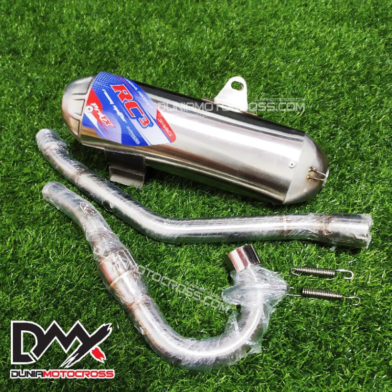 Knalpot klx crf wr Rc3 original Pro TX Stainless Bore Up
