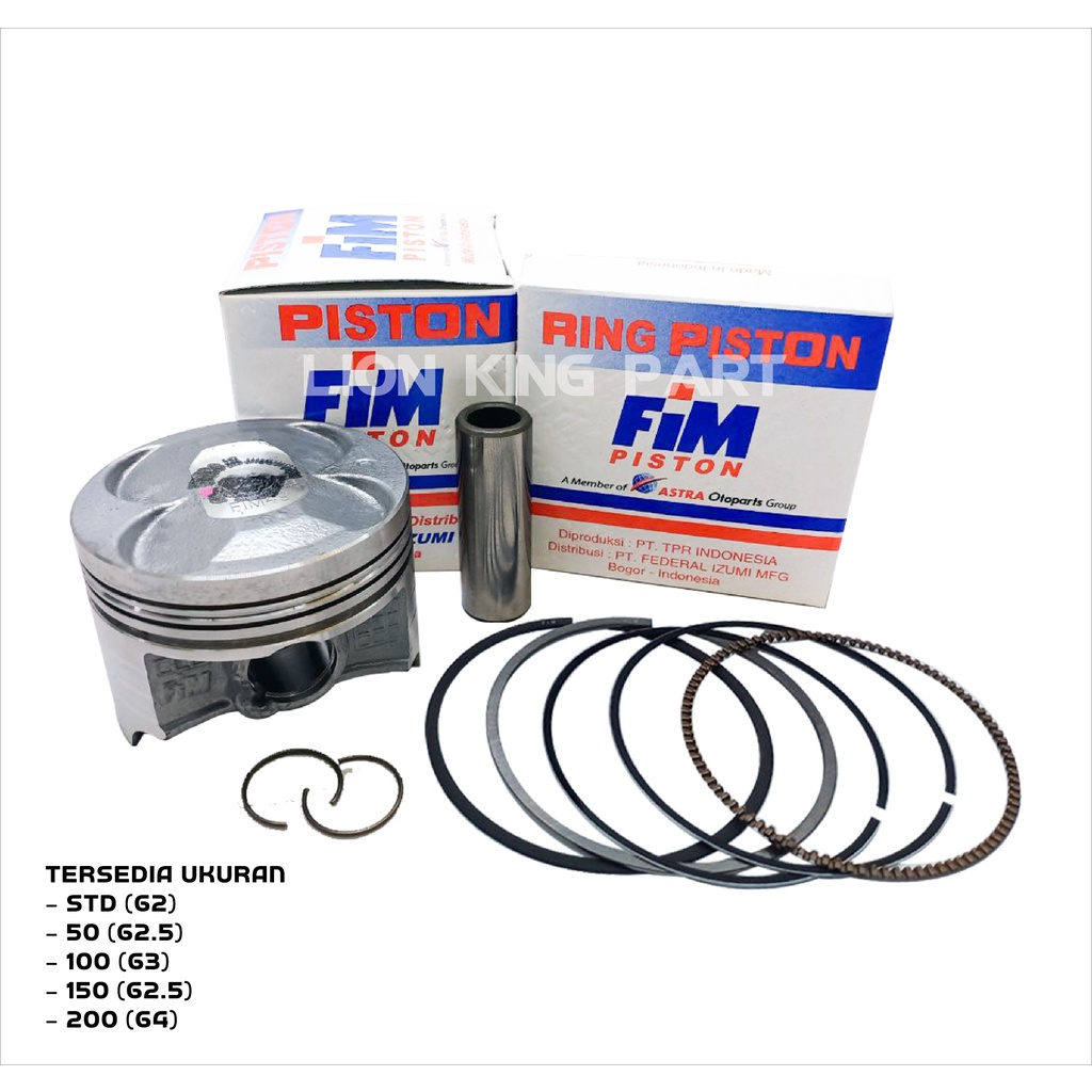 PISTON KIT SATRIA FU FIM49 FIM 49 PIN 16-2
