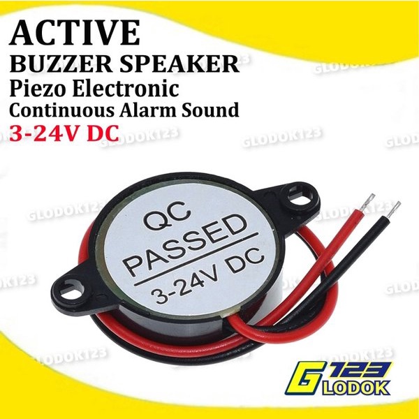 Buzzer Speaker Piezo Active Continuous Industrial Alarm DC 3-24V 95db