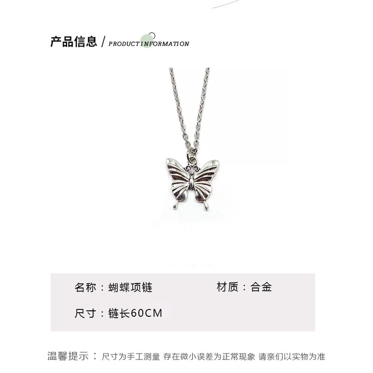 Pribadi dingin style butterfly kalung punk Eropa hip hop kalung Street kalung wanita's new In