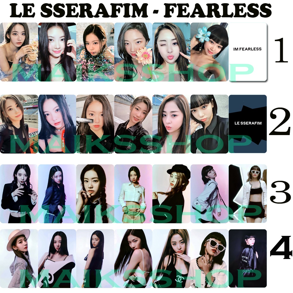 Le Sserafim Fearless Unofficial Photocard