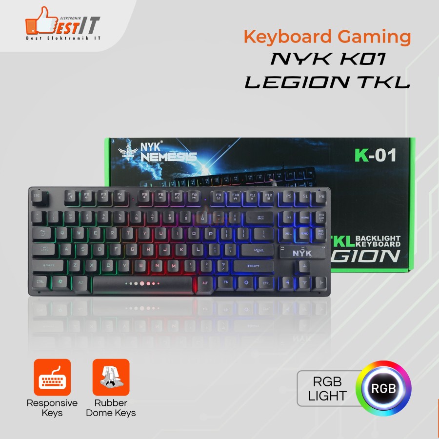 Keyboard Gaming NYK TKL K01 Gaming Keyboard