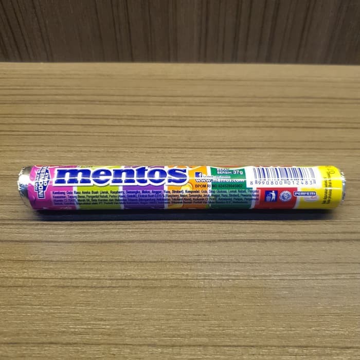 

Mentos Rainbow Permen Kembang Gula Rasa Aneka Buah 37 Gr HHR1815