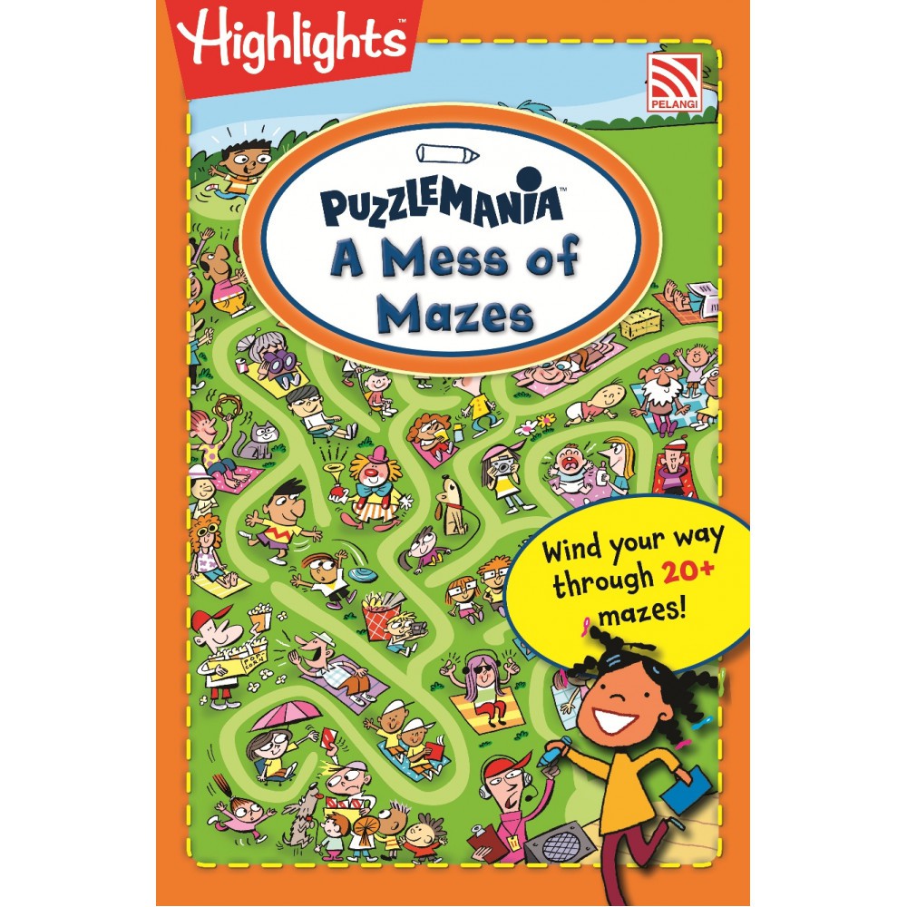 Buku Anak PAUD/TK Inggris : Highlights Hidden Picture : On The Go : Puzzlemania Wacky Word Finds