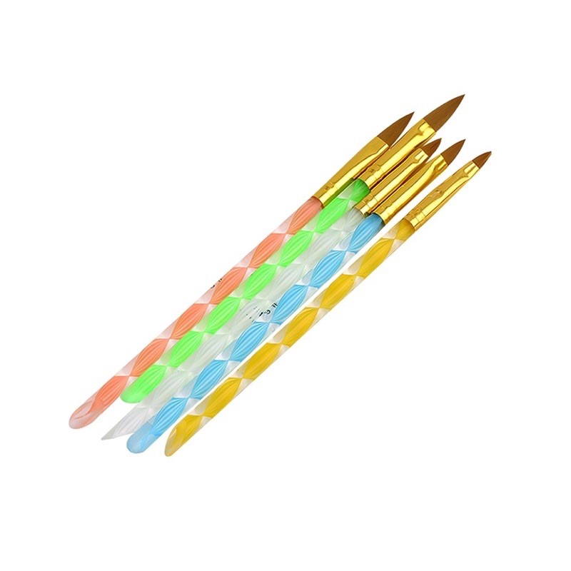 

5Pcs / Set Pen Brush untuk Menggambar / Melukis kuas Kutek Akrilik