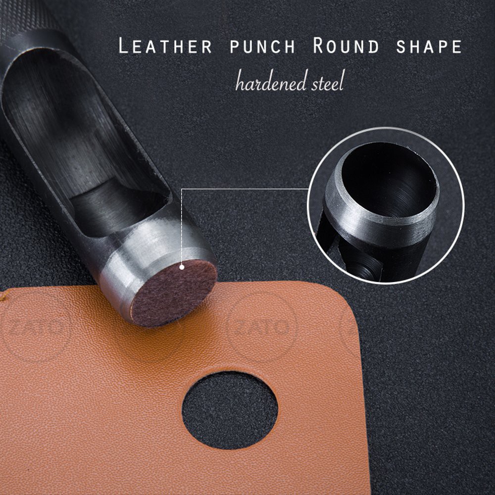 

Leather punch round shape - leather tools - pengrajin kulit Mura