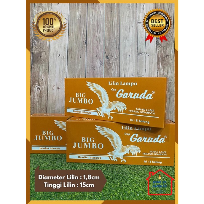 [Ready] Lilin Mati Lampu | Lilin Putih | Lilin Garuda Big Jumbo Putih [Dekorasi]