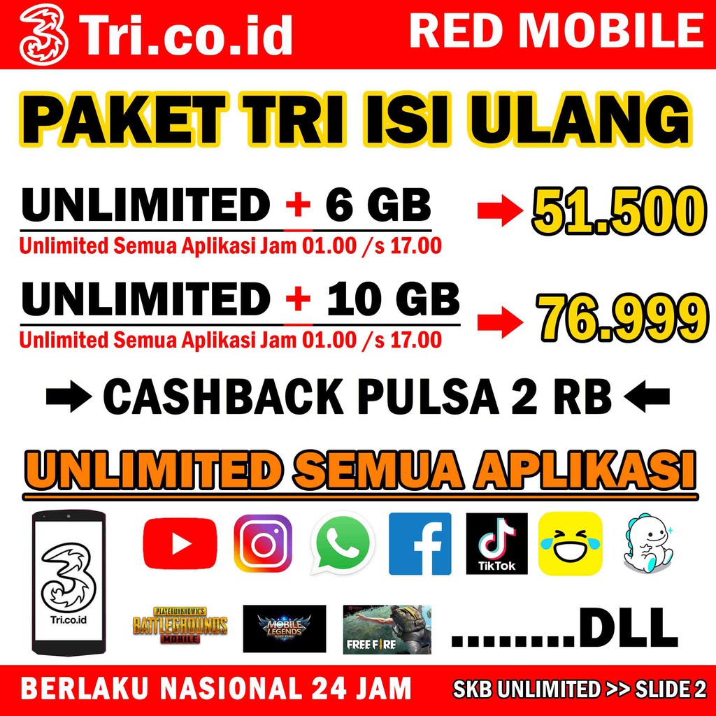 PAKET UNLIMITED AON  & KUOTA AON