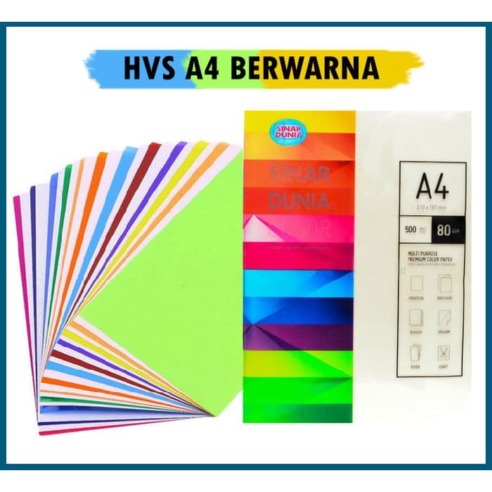  Harga  Kertas  Hvs Warna  70 Gram Ide Perpaduan Warna 