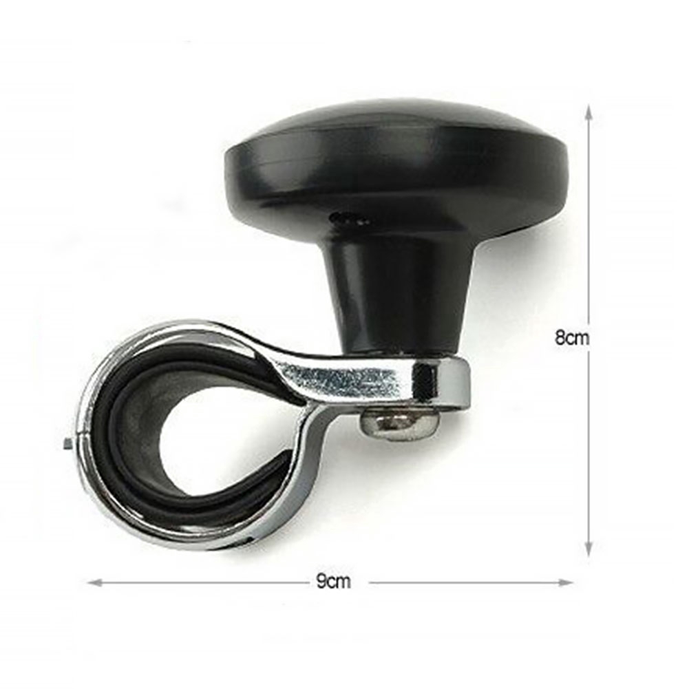 Knob Power Handle Alat Bantu Pemutar Setir Mobil Universal Bahan Metal Warna Hitam