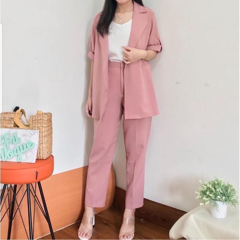 SET BLAZER MESYA FASHION / SETELAN BLAZER WANITA / SET FASHION WANITA