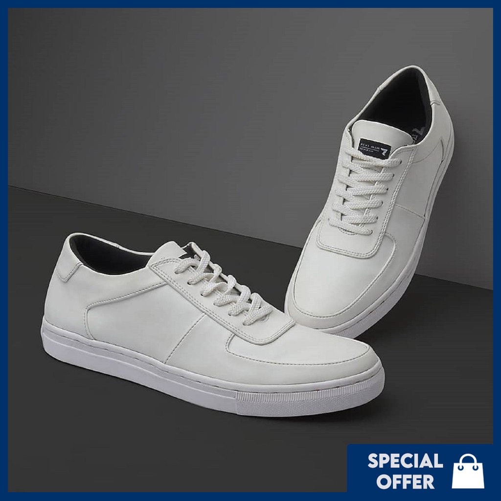 FAMO FULL WHITE |MENSTYLE x REYL MAN| Sepatu Sneaker Kets Casual Kasual Pria/Cowok Original Footwear