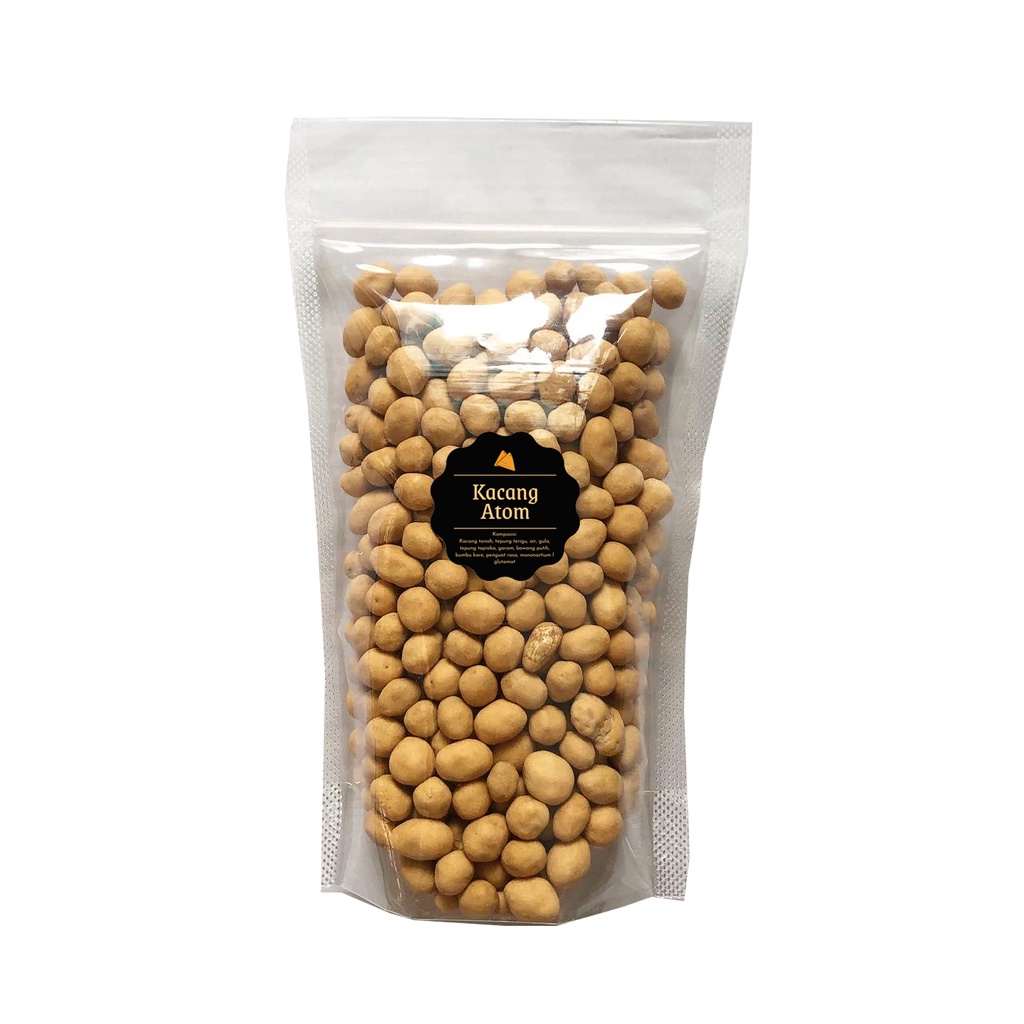 [DELISH SNACKS] Kacang Atom (S) 200gr / Snack Cemilan Camilan Kacang Telur / Sukro Kacang Oven Panggang