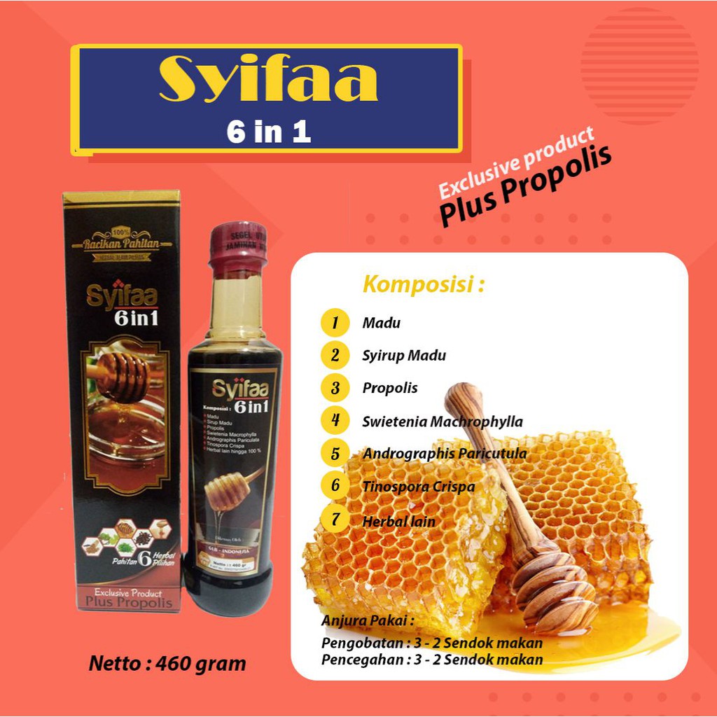 Ramuan Pahitan Syifa 6 In 1 Propolis Bukan Ar Rohmah