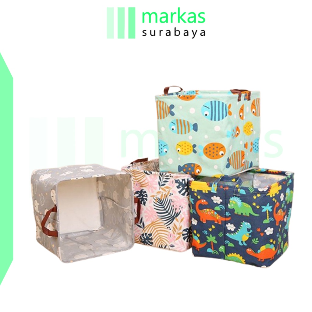 MARKAS HL0407 Keranjang Laundry Multifungsi Desktop Storage Box Tempat Penyimpanan Boneka Serbaguna