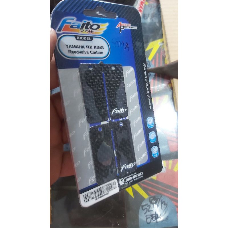 lidah membran valve faito yamaha RX KING RXKING karbon carbon set 2 lembar