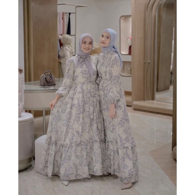 SIAP KIRIM Ruby dress White Marble by wearing klamby size M