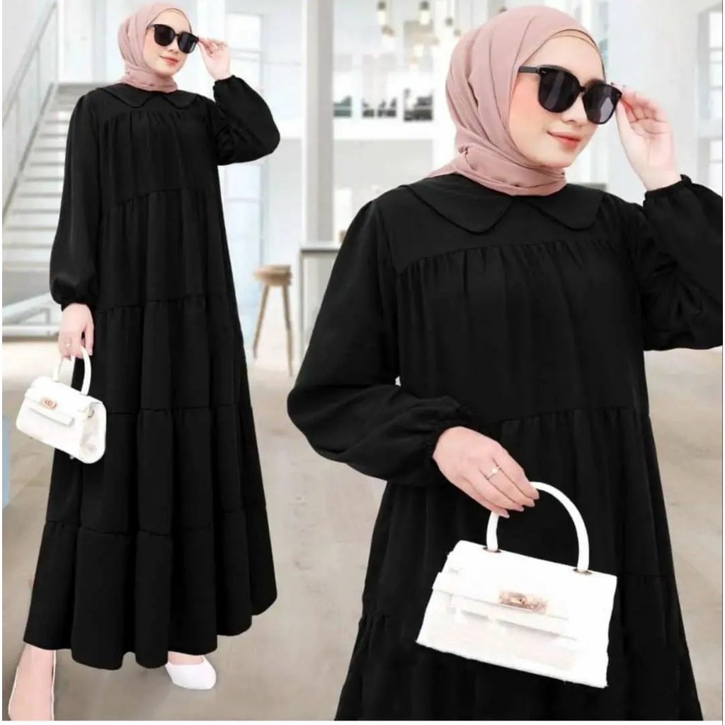 [ BUY 1 GET 1 FREE ] BAHAN SHAKILA GAMIS JUMBO LD 140 SD 92 | CLAUDYA MIDI DRESS MUSLIM WANITA | GAMIS KEKINIAN