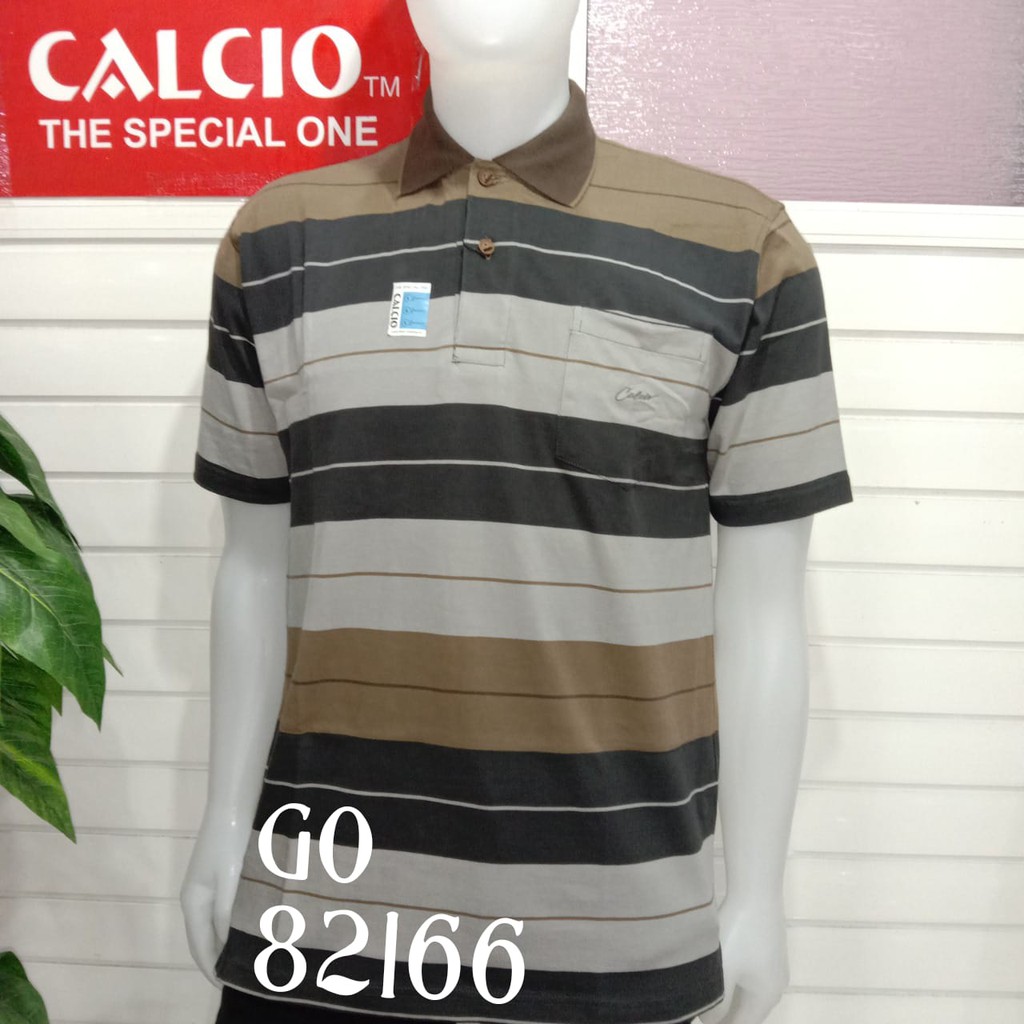 gos CALCIO+ 100% Original POLO SHIRT PRIA CASUAL Branded BK1