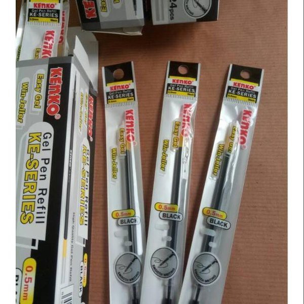 TINTA ISI ULANG PULPEN KENKO GEL KE SERIES HITAM PER PCS