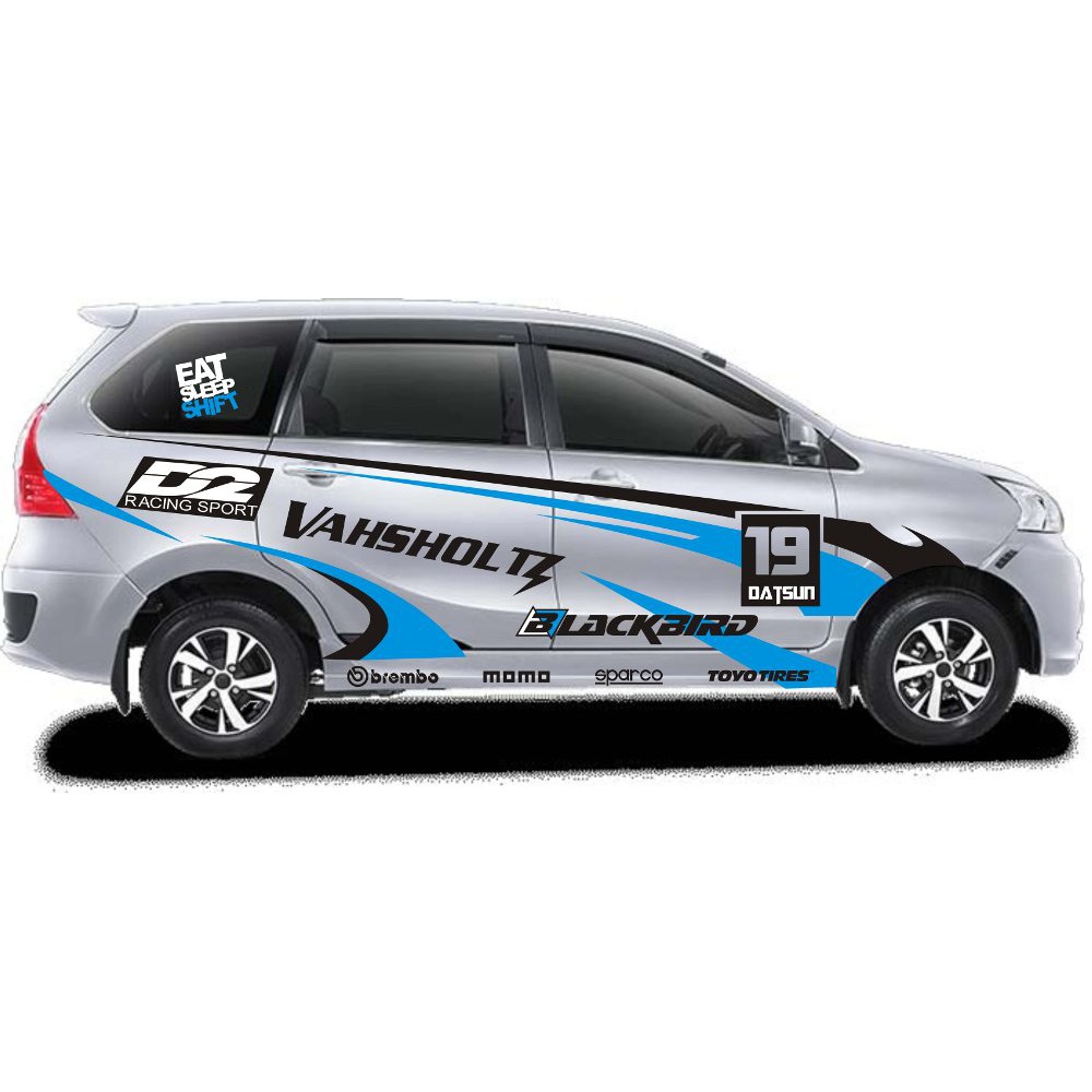 Cutting Sticker Mobil Xenia  Silver Gambar  Gambar  Stiker 