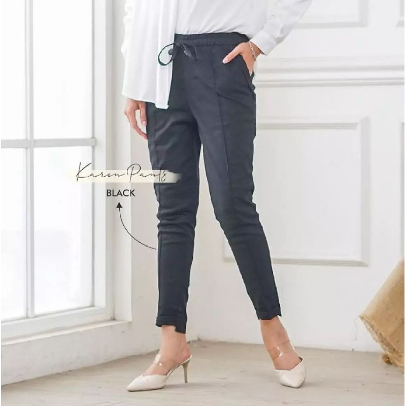 Baggy Pants Twill Premium Celana Wanita