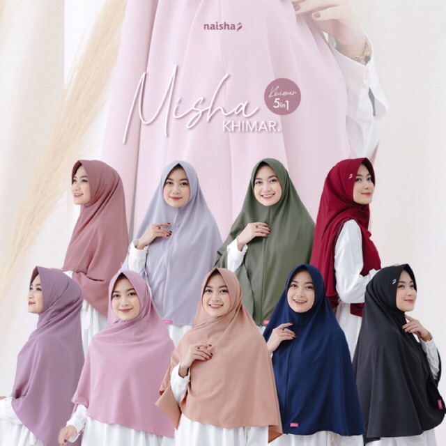 [COD] KHIMAR ZIPPER MISHA by NAISHA BAHAN CREPE / KHIMAR