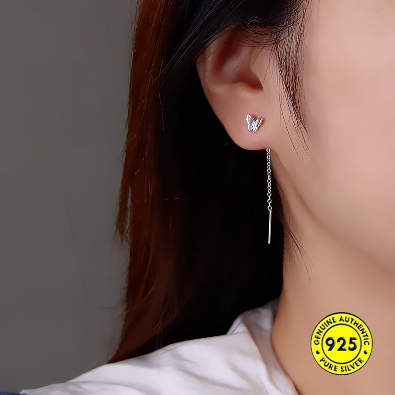 Anting Tusuk Sterling Silver 925 Untuk Wanita