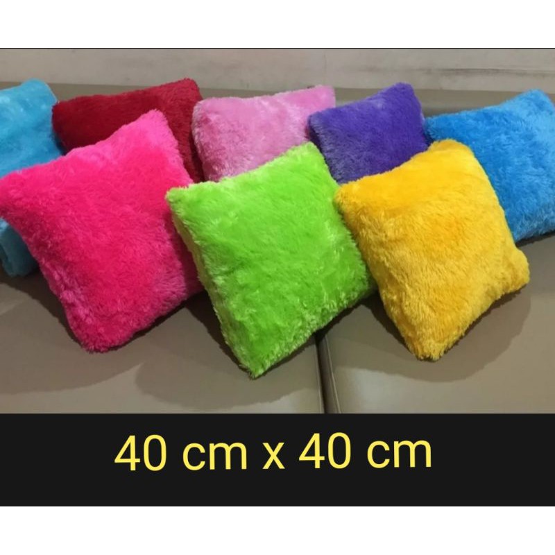 Bantal sofa bulu lembut   ●&quot;RASFUR POLOS&quot;● ..40 X 40