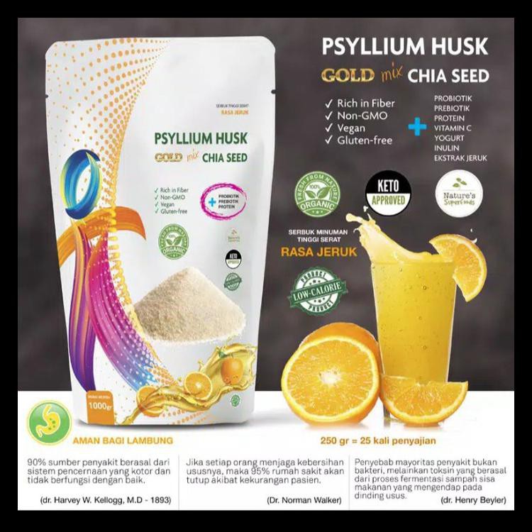 

Sedang Murah Psyllium Husk Gold Mix @250Gram