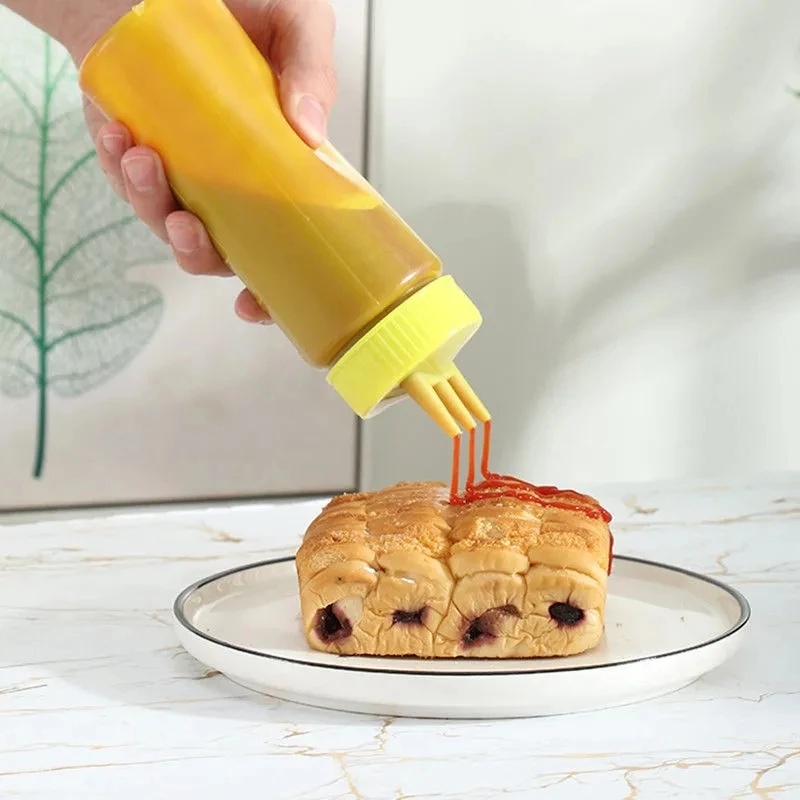 Botol Saus Mustard / Mustard / Kecap Bahan Plastik PE Food Grade Ukuran 450ml / 650ml