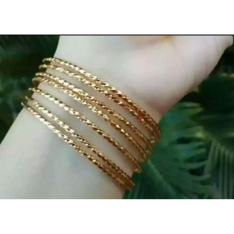 gelang keroncong titanium wanita