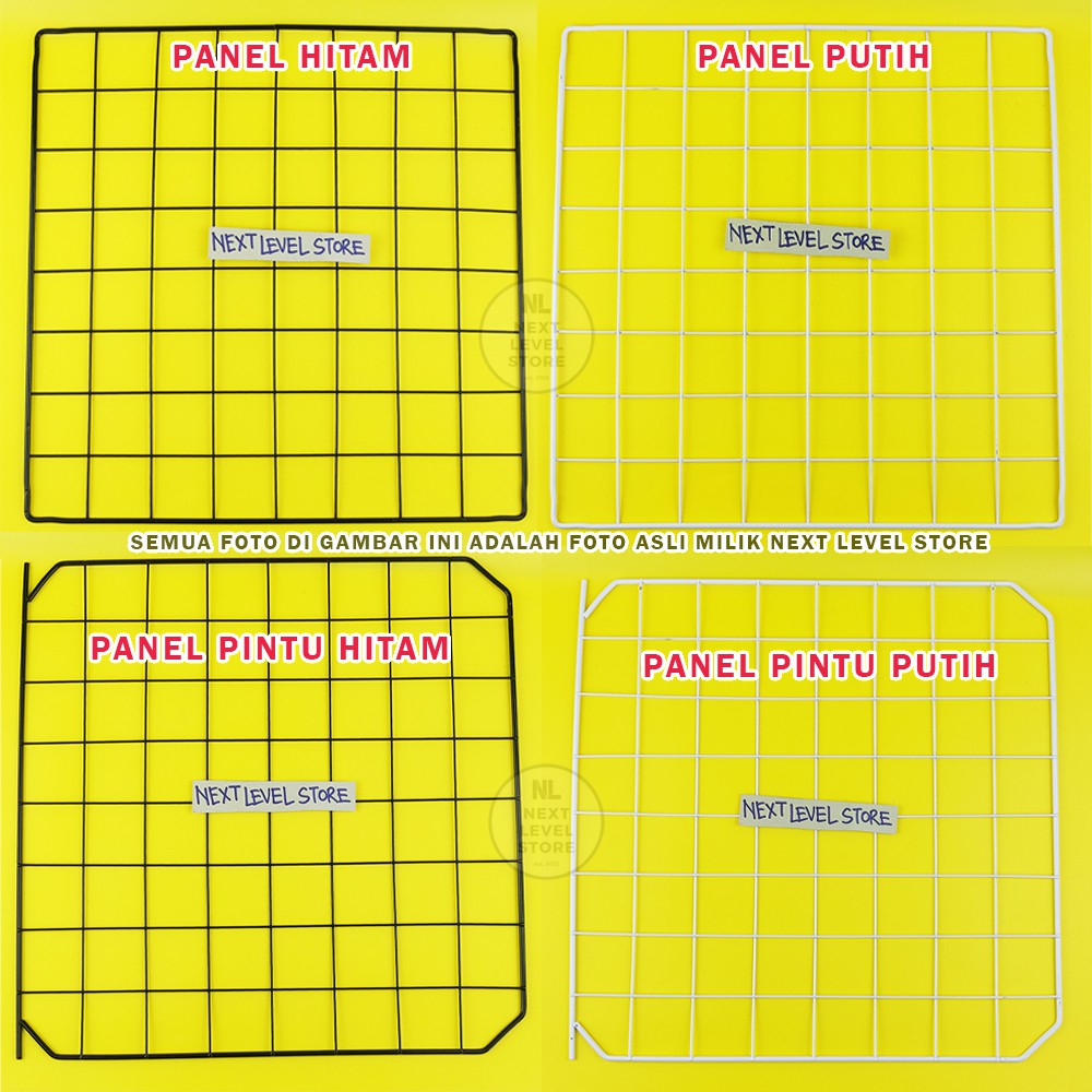 DIY Panel Pagar Kandang 35x35cm Anjing Kucing Kelinci Kura Lemari Rak Sepatu Tanaman - Pilih di VARIASI